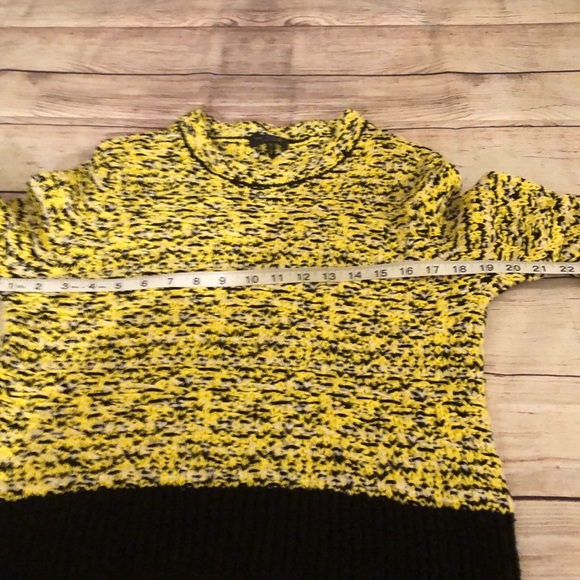 rag & bone yellow and black sweater. Size large. - Picture 5 of 9